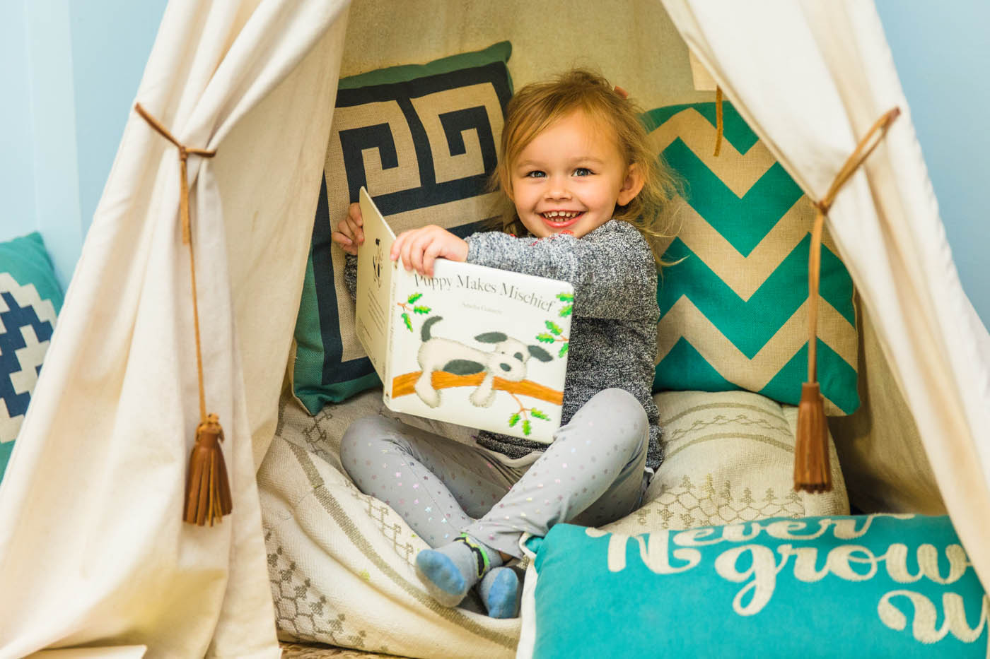 Inside of Kids Garden learning facility.